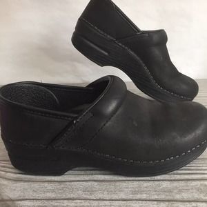 Dansko Clog Black leather  size 36